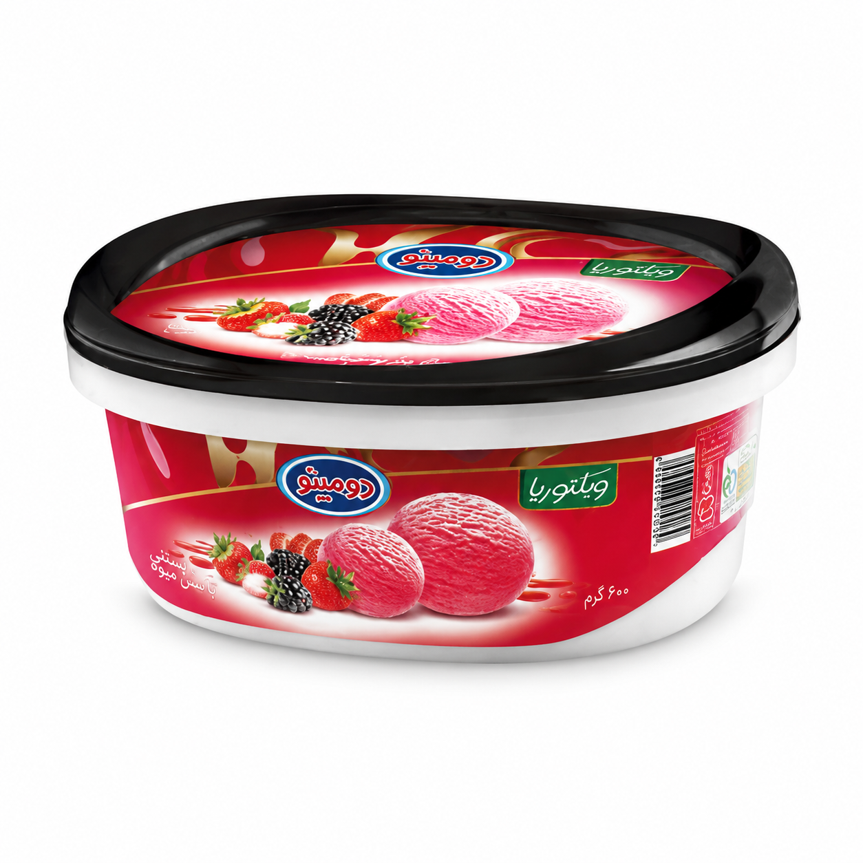 لوکس 600گرمی ویکتوریا۶ع (تنوع طعم توت فرنگی-وانیل-شکلات-زعفران پسته)) 